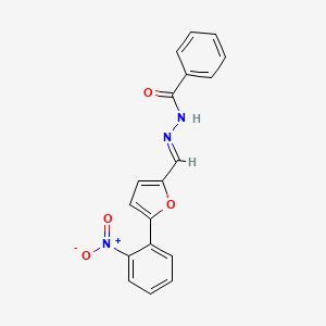 (E)-N'-((5-(2-nitrophenyl)furan-2-yl)methylene)benzohydrazide