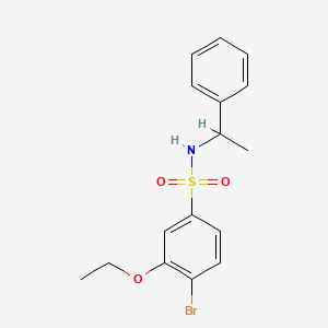 4-bromo-3-ethoxy-N-(1-phenylethyl)benzenesulfonamide