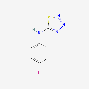 molecular formula C7H5FN4S B2525320 N-(4-fluorophenyl)-1,2,3,4-thiatriazol-5-amine CAS No. 1544-80-5