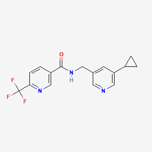 N-((5-cyclopropylpyridin-3-yl)methyl)-6-(trifluoromethyl)nicotinamide