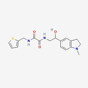 N1-(2-hydroxy-2-(1-methylindolin-5-yl)ethyl)-N2-(thiophen-2-ylmethyl)oxalamide