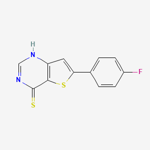 B2525368 6-(4-Fluorophenyl)thieno[3,2-d]pyrimidine-4-thiol CAS No. 757221-68-4