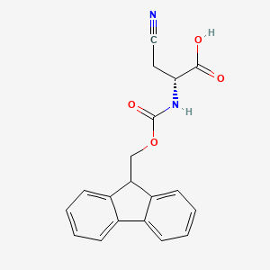 (R)-2-((((9H-Fluoren-9-yl)methoxy)carbonyl)amino)-3-cyanopropanoic acid