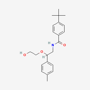 molecular formula C22H29NO3 B2525373 4-(tert-butyl)-N-(2-(2-hydroxyethoxy)-2-(p-tolyl)ethyl)benzamide CAS No. 1795414-12-8