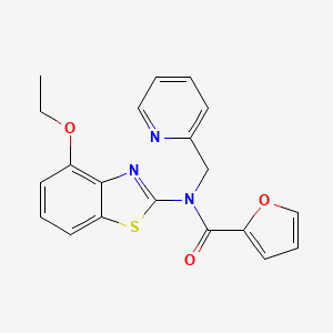 N-(4-ethoxybenzo[d]thiazol-2-yl)-N-(pyridin-2-ylmethyl)furan-2-carboxamide
