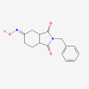 molecular formula C15H16N2O3 B2525377 2-benzyl-5-(hydroxyimino)-octahydro-1H-isoindole-1,3-dione CAS No. 950124-77-3