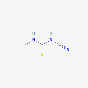 molecular formula C3H5N3S B2525385 1-Cyano-3-methylthiourea CAS No. 78286-57-4