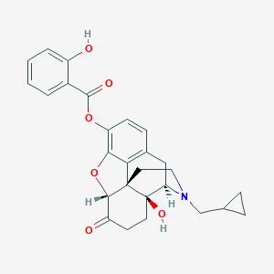 molecular formula C27H27NO6 B025254 Naltrexone-3-salicylate CAS No. 110189-11-2
