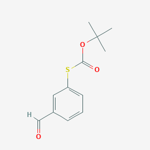 molecular formula C12H14O3S B2525431 thiocarbonic acid o-tert-butyl ester S-(3-formyl-phenyl) ester CAS No. 396725-72-7
