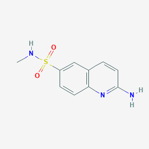 molecular formula C10H11N3O2S B2525457 2-amino-N-methylquinoline-6-sulfonamide CAS No. 1248033-89-7