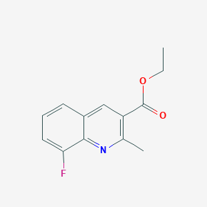 8-Fluoro-2-methylquinoline-3-carboxylic acid ethyl ester
