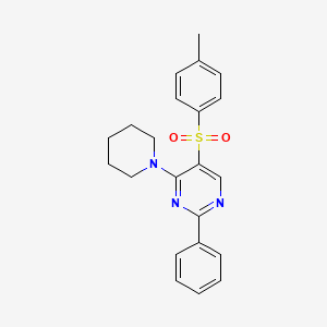 4-Methylphenyl 2-phenyl-4-piperidino-5-pyrimidinyl sulfone