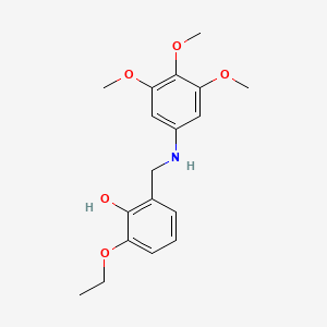2-Ethoxy-6-{[(3,4,5-trimethoxyphenyl)amino]methyl}phenol
