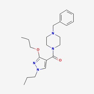 (4-benzylpiperazin-1-yl)(3-propoxy-1-propyl-1H-pyrazol-4-yl)methanone