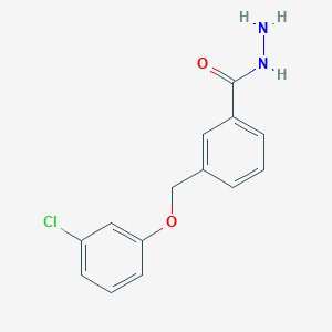 3-[(3-Chlorophenoxy)methyl]benzohydrazide