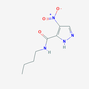 molecular formula C8H12N4O3 B2525495 N-butyl-4-nitro-1H-pyrazole-5-carboxamide CAS No. 360573-39-3