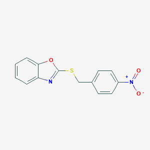 molecular formula C14H10N2O3S B025255 2-(4-Nitro-benzylsulfanyl)-benzooxazole CAS No. 100537-64-2