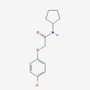 molecular formula C13H16BrNO2 B2525503 2-(4-bromophenoxy)-N-cyclopentylacetamide 