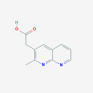 2-(2-Methyl-1,8-naphthyridin-3-yl)acetic acid