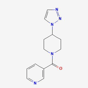 (4-(1H-1,2,3-triazol-1-yl)piperidin-1-yl)(pyridin-3-yl)methanone