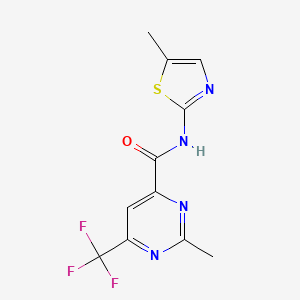 2-Methyl-N-(5-methyl-1,3-thiazol-2-yl)-6-(trifluoromethyl)pyrimidine-4-carboxamide