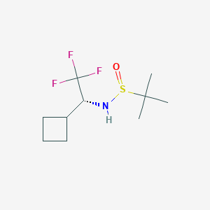N-[(1R)-1-cyclobutyl-2,2,2-trifluoroethyl]-2-methylpropane-2-sulfinamide