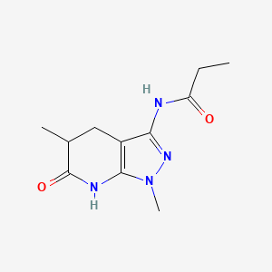 N-(1,5-dimethyl-6-oxo-4,5,6,7-tetrahydro-1H-pyrazolo[3,4-b]pyridin-3-yl)propionamide