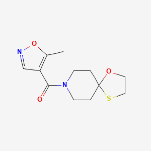 (5-Methylisoxazol-4-yl)(1-oxa-4-thia-8-azaspiro[4.5]decan-8-yl)methanone
