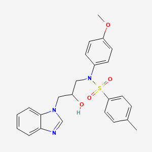 N-(3-Benzoimidazol-1-yl-2-hydroxy-propyl)-N-(4-methoxy-phenyl)-4-methyl-benzenesulfonamide