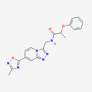 N-((7-(3-methyl-1,2,4-oxadiazol-5-yl)-[1,2,4]triazolo[4,3-a]pyridin-3-yl)methyl)-2-phenoxypropanamide