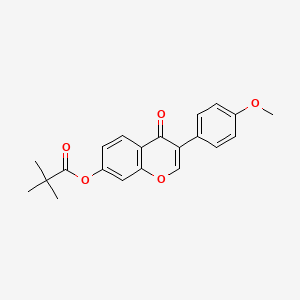 3-(4-methoxyphenyl)-4-oxo-4H-chromen-7-yl pivalate