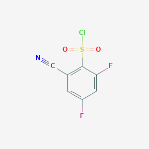 2-Cyano-4,6-difluorobenzene-1-sulfonyl chloride
