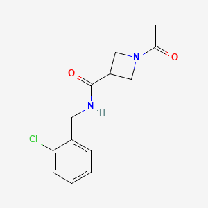 1-acetyl-N-(2-chlorobenzyl)azetidine-3-carboxamide