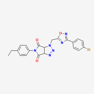 1-((3-(4-bromophenyl)-1,2,4-oxadiazol-5-yl)methyl)-5-(4-ethylphenyl)-1,6a-dihydropyrrolo[3,4-d][1,2,3]triazole-4,6(3aH,5H)-dione