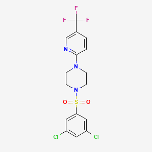 1-(3,5-Dichlorophenyl)sulfonyl-4-[5-(trifluoromethyl)pyridin-2-yl]piperazine