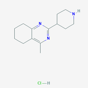 4-Methyl-2-piperidin-4-yl-5,6,7,8-tetrahydroquinazoline;hydrochloride