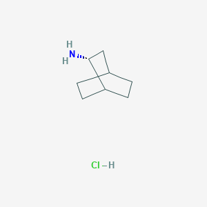 molecular formula C8H16ClN B2525593 (2R)-Bicyclo[2.2.2]octan-2-amine;hydrochloride CAS No. 2375248-84-1