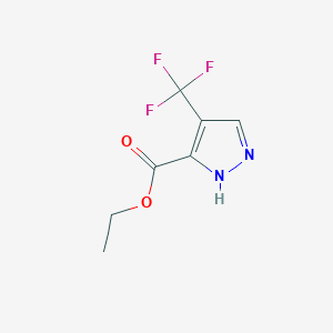 molecular formula C7H7F3N2O2 B2525614 1H-Pyrazole-3-carboxylic acid, 4-(trifluoromethyl)-, ethyl ester CAS No. 934758-94-8