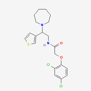 N-(2-(azepan-1-yl)-2-(thiophen-3-yl)ethyl)-2-(2,4-dichlorophenoxy)acetamide