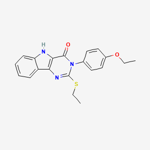 3-(4-ethoxyphenyl)-2-(ethylthio)-3H-pyrimido[5,4-b]indol-4(5H)-one