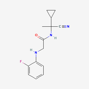 N-(1-cyano-1-cyclopropylethyl)-2-[(2-fluorophenyl)amino]acetamide