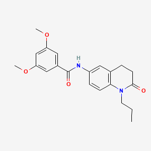 3,5-dimethoxy-N-(2-oxo-1-propyl-1,2,3,4-tetrahydroquinolin-6-yl)benzamide