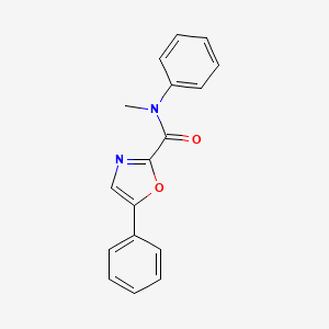 molecular formula C17H14N2O2 B2525681 N-methyl-N,5-diphenyloxazole-2-carboxamide CAS No. 955674-62-1