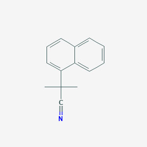 molecular formula C14H13N B2525686 2-Methyl-2-(naphthalen-1-yl)propanenitrile CAS No. 55615-31-1
