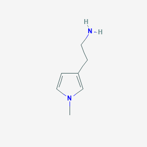 molecular formula C7H12N2 B025257 1H-Pyrrole-3-ethanamine, 1-methyl- CAS No. 103717-87-9