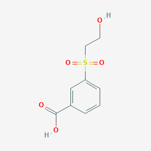 molecular formula C9H10O5S B2525725 3-((2-Hydroxyethyl)sulfonyl)benzoic acid CAS No. 7180-11-2