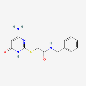 2-[(4-amino-6-hydroxypyrimidin-2-yl)sulfanyl]-N-benzylacetamide