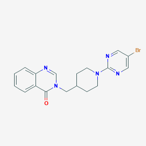3-[[1-(5-Bromopyrimidin-2-yl)piperidin-4-yl]methyl]quinazolin-4-one