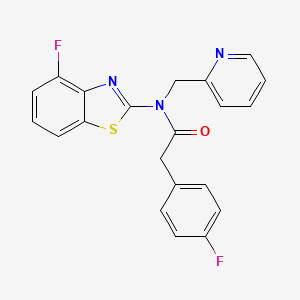 N-(4-fluorobenzo[d]thiazol-2-yl)-2-(4-fluorophenyl)-N-(pyridin-2-ylmethyl)acetamide
