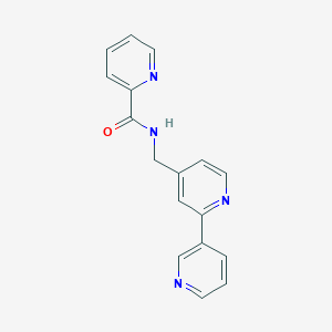molecular formula C17H14N4O B2525784 N-([2,3'-bipyridin]-4-ylmethyl)picolinamide CAS No. 2034542-08-8